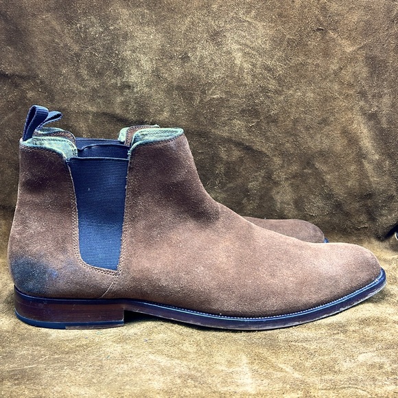 Aldo Light Brown Suede Chelsea Boots - Picture 2 of 8
